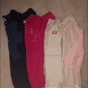 3/4 length sleeve top lot AE and hollister